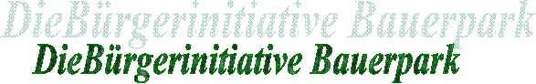 DieB�rgerinitiative Bauerpark